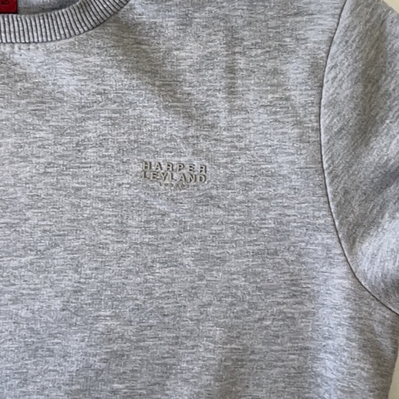 Harper  Leyland London Mens Large Sweatshirt Long Sleeve Gray - Picture 8 of 9